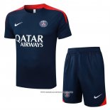 Tuta da Track Paris Saint-Germain 25/26 Manica Corta Blu - Pantaloncini