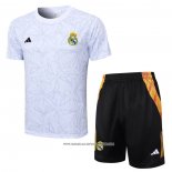 Tuta da Track Real Madrid 2024 Manica Corta Bianco - Pantaloncini -2025
