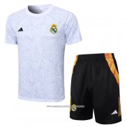 Tuta da Track Real Madrid 2024 Manica Corta Bianco - Pantaloncini -2025