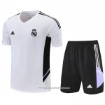 Tuta da Track Real Madrid 22/23 Manica Corta Bianco - Pantaloncini