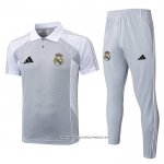 Conjunto Polo Real Madrid 25/26 Grigio