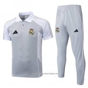Conjunto Polo Real Madrid 25/26 Grigio