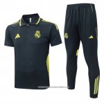 Conjunto Polo Real Madrid 25/26 Grigio Scuro