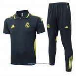 Conjunto Polo Real Madrid 25/26 Grigio Scuro