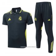 Conjunto Polo Real Madrid 25/26 Grigio Scuro