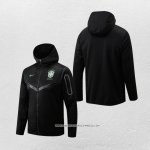 Giacca con Cappuccio Brasile 22/23 Nero