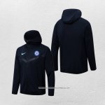 Giacca con Cappuccio Chelsea 22/23 Blu