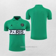 Maglia Polo Paris Saint-Germain Jordan 22-23 Verde