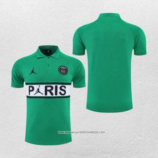 Maglia Polo Paris Saint-Germain Jordan 22-23 Verde