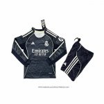 Seconda Maglia Real Madrid 25/26 Bambino Manica Lunga