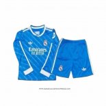 Terza Maglia Real Madrid 25/26 Bambino Manica Lunga