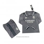 Terza Maglia Real Madrid Bambino Manica Lunga 24-25