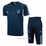 Tuta da Track Ajax 23/24 Manica Corta Blu - Pantaloncini