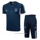 Tuta da Track Ajax 23-24 Manica Corta Blu - Pantaloncini