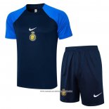 Tuta da Track Al Nassr 24-25 Manica Corta Blu - Pantaloncini