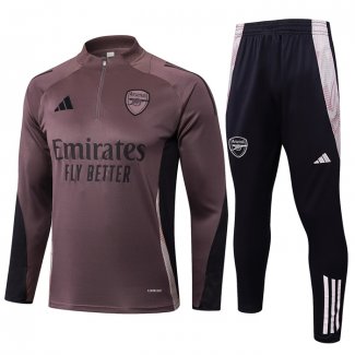 Tuta da Track Felpa Arsenal Grigio 24-25 Purpura