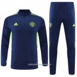 Tuta da Track Felpa Manchester United 22/23 Blu e Verde