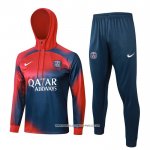 Tuta da Track Felpa Paris Saint-Germain 23/24 Rosso e Blu