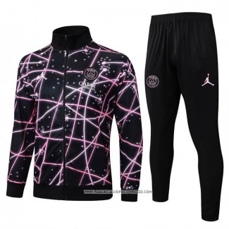Tuta da Track Giacca Paris Saint-Germain 25/26 Bambino Nero Rosa
