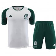 Tuta da Track Messico 23-24 Manica Corta Bianco - Pantaloncini