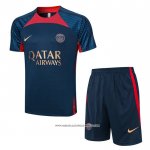 Tuta da Track Paris Saint-Germain 2023/24 Manica Corta Blu - Pantaloncini