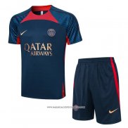 Tuta da Track Paris Saint-Germain 2023-24 Manica Corta Blu - Pantaloncini