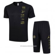 Tuta da Track Paris Saint-Germain Jordan 2023-24 Manica Corta Nero - Pantaloncini