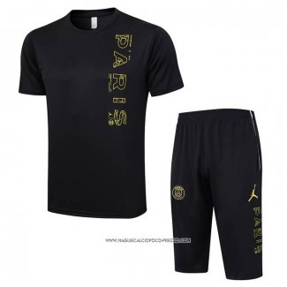 Tuta da Track Paris Saint-Germain Jordan 2023-24 Manica Corta Nero - Pantaloncini