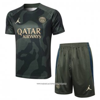 Tuta da Track Paris Saint-Germain Jordan 2024 Manica Corta Verde - Pantaloncini -25