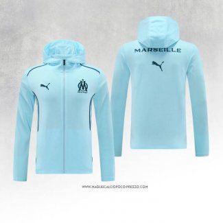 Giacca con Cappuccio Olympique Marsiglia 2024 Blu -25