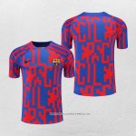 Maglia Allenamento Barcellona 22/23 Rosso e Blu