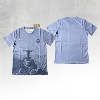 Maglia Brasile Jesus 25/26 Grigio Thailandia