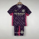 Maglia Manchester City Portiere 23/24 Bambino Purpura