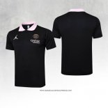 Maglia Polo Paris Saint-Germain Jordan Nero 24-25