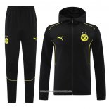 Tuta con Cappuccio Borussia Dortmund 2024 Nero
