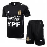 Tuta da Track Argentina 25/26 Manica Corta Nero - Pantaloncini