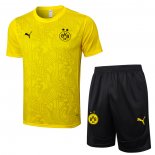 Tuta da Track Borussia Dortmund Manica Corta Giallo - Pantaloncini 24-25