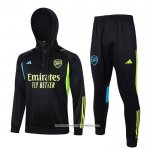 Tuta da Track Felpa Arsenal 23/24 Bambino Nero e Verde