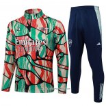 Tuta da Track Felpa Arsenal Rosso 24-25 Verde