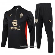 Tuta da Track Felpa Milan Nero 24-25