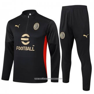 Tuta da Track Felpa Milan Nero 24-25