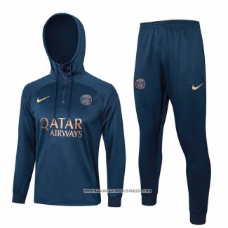 Tuta da Track Felpa Paris Saint-Germain 23-24 Bambino Blu Scuro