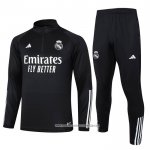 Tuta da Track Felpa Real Madrid 2023/24 Nero e Bianco