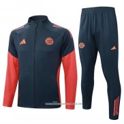 Tuta da Track Giacca Bayern Monaco 25/26 Bambino Grigio Arancione