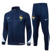 Tuta da Track Giacca Francia 2024 Bambino Blu -25