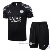 Tuta da Track Paris Saint-Germain 25/26 Manica Corta Nero - Pantaloncini
