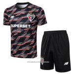 Tuta da Track Sao Paulo Manica Corta Nero - Pantaloncini 24-25