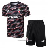 Tuta da Track Sao Paulo Manica Corta Nero - Pantaloncini 24-25