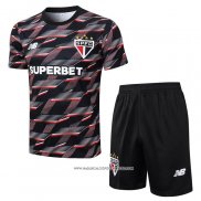 Tuta da Track Sao Paulo Manica Corta Nero - Pantaloncini 24-25
