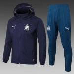 Chandal de Giacca a Vento Olympique Marsiglia 24/25 Blu